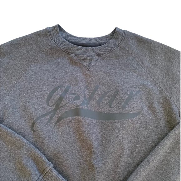 RAW G-Star Grey Crewneck Pullover Sweatshirt - Picture 3 of 6